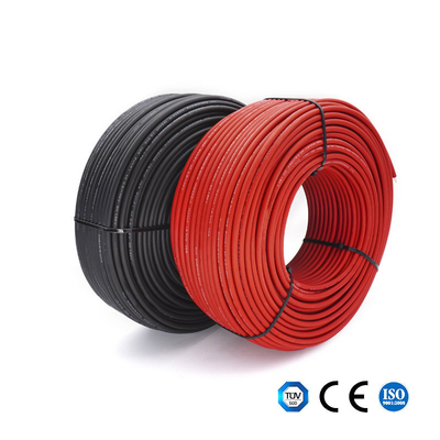 quality Condutor interno DC Solar Cable Black/cabo distribuidor de corrente fotovoltaico vermelho 6mm2 factory