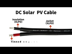 Sistema híbrido de 100 m de comprimento Cable fotovoltaico solar 6mm2 Para sistema de montagem solar